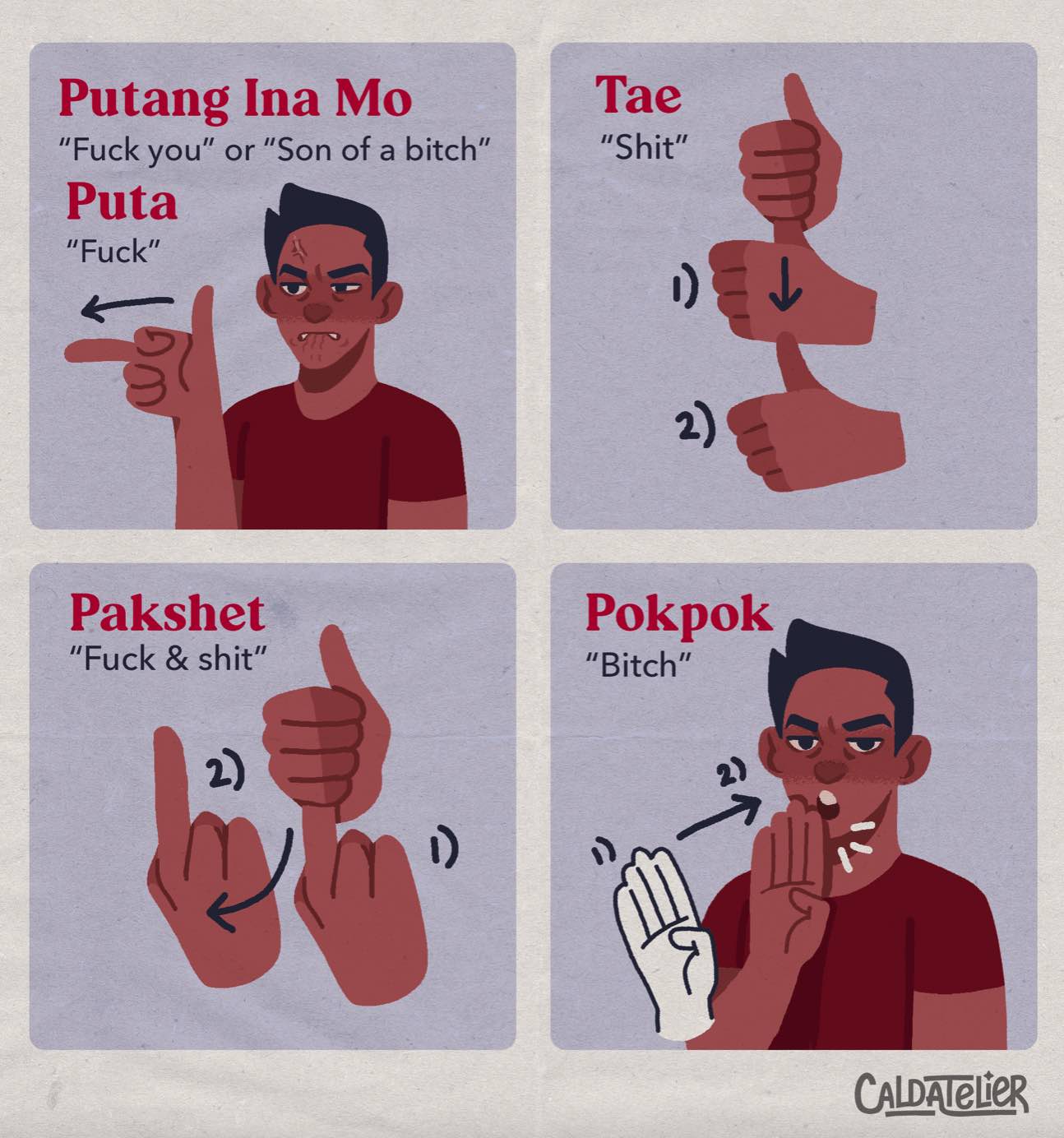 This deaf artist illustrated curse words in Filipino Sign Language